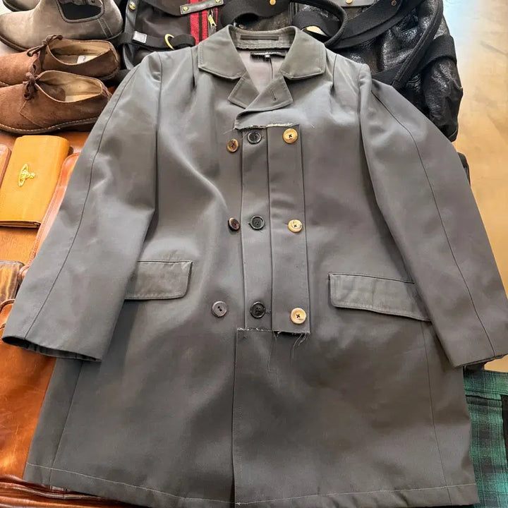 [BUNJANG] Geoffrey B. Small German Army Coat Reworked Jacket / 제프리 비 스몰 독일군 코트 리워크 코트 자켓 HAND BY ITALY