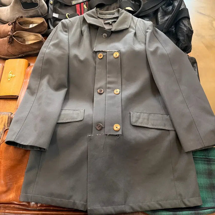 [BUNJANG] Geoffrey B. Small German Army Coat Reworked Jacket / 제프리 비 스몰 독일군 코트 리워크 코트 자켓 HAND BY ITALY