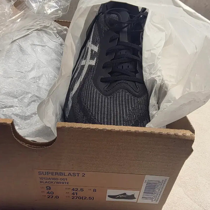 [BUNJANG] Asics Superblast 2 Running Shoes / 아식스 슈퍼블라스트2 블랙/화이트 런닝화