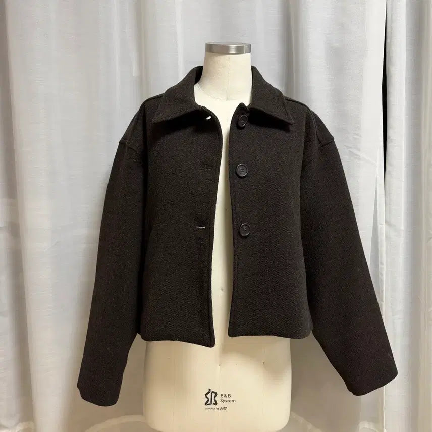 [BUNJANG] Brown Quilted Short Coat / 브라운 누빔 숏 코트