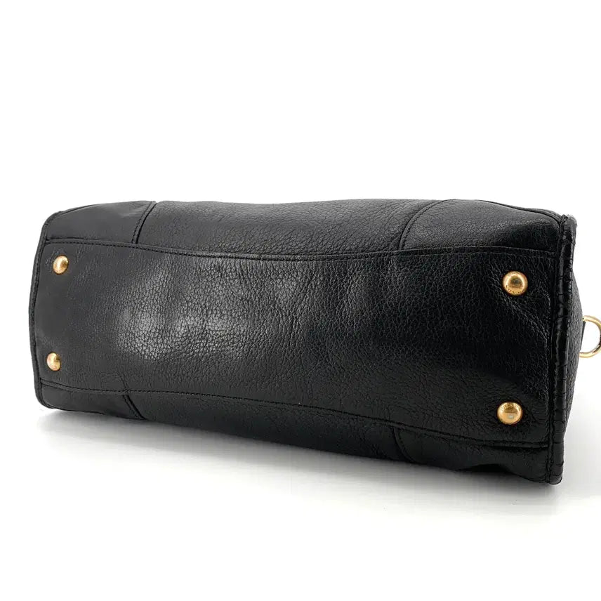 [BUNJANG] Prada Gold Hardware Moto Bag Black / 프라다 금장 모터백 블랙
