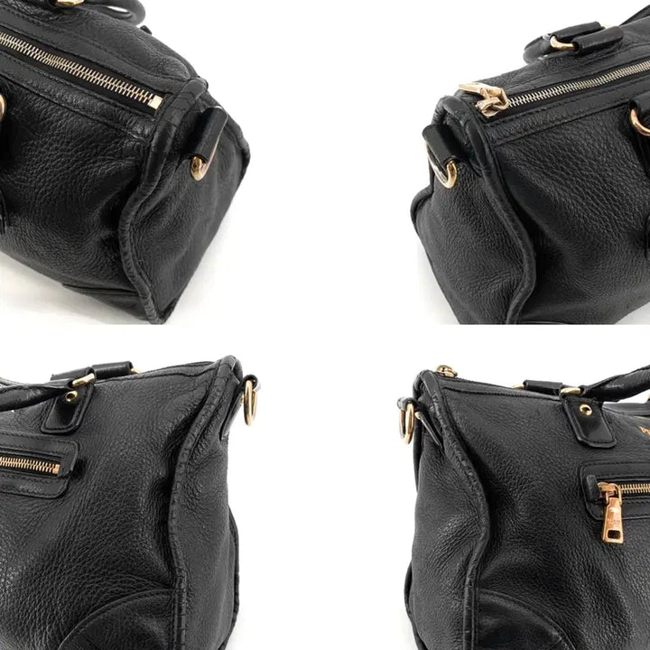 [BUNJANG] Prada Gold Hardware Moto Bag Black / 프라다 금장 모터백 블랙