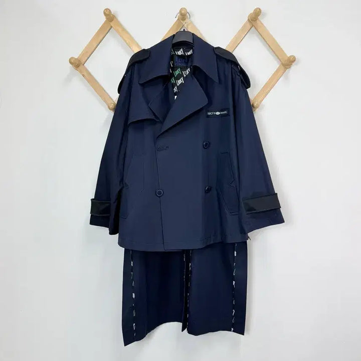 [BUNJANG] Lucky Chouette Asymmetric Trench Coat / 새상품 럭키슈에뜨 언발란스 트렌치