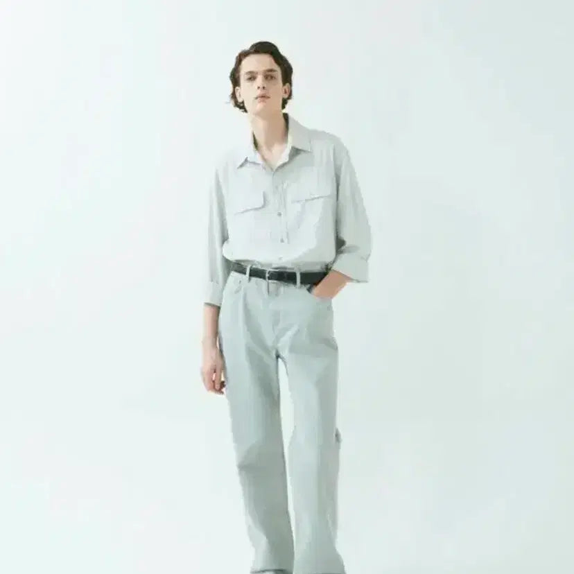 [BUNJANG] Label Archive Relaxed Fit Jeans / 라벨아카이브 relaxed fit jeans mint grey