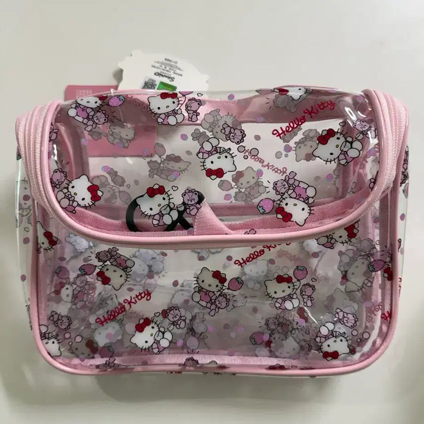 [BUNJANG] Hello Kitty Transparent Travel Pouch / 헬로키티 투명 여행용 파우치