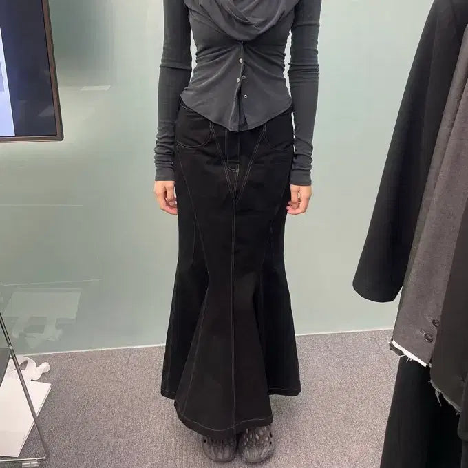 [BUNJANG] 2000Archives Draped Snap Top / 2000아카이브 드레이프 티셔츠