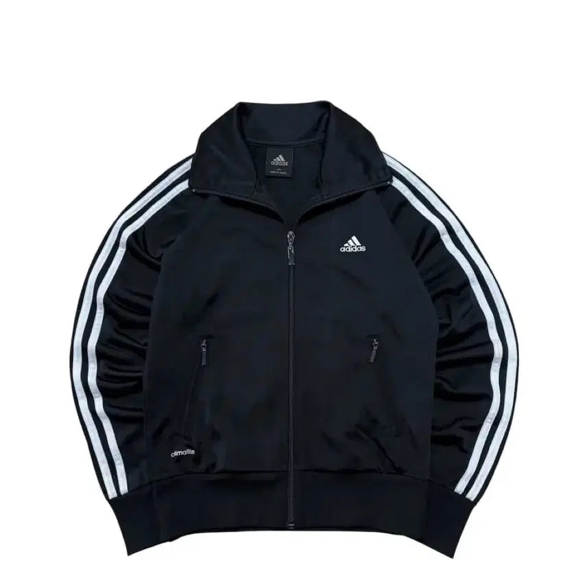 [BUNJANG] Adidas Essential Logo Deep Black Track Top Jersey / 아디다스 트랙탑 져지