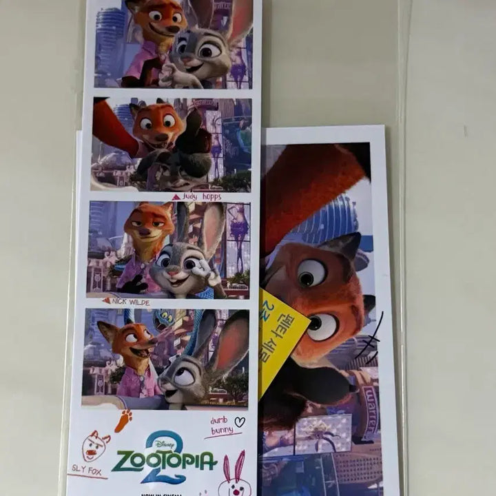 [BUNJANG] Zootopia 2 Unsealed Four-Cut Photo + Polaroid Set / (미개봉)주토피아2 네컷포토+폴라로이드