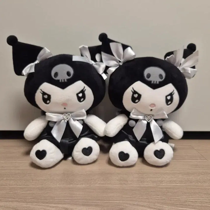 [BUNJANG] Kuromi Black Heart Plush Doll / 쿠로미 블랙하트 인형 새상품 택 있어요