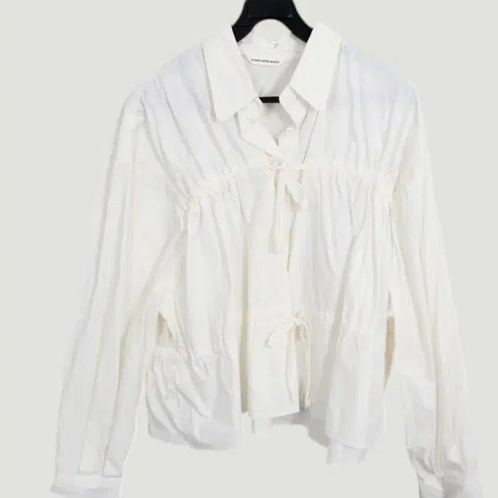 [BUNJANG] AIME HOPE MAKE Ribbon Shirt Blouse / 여성F/ AIME HOPE MAKE 리본 셔츠블라우스