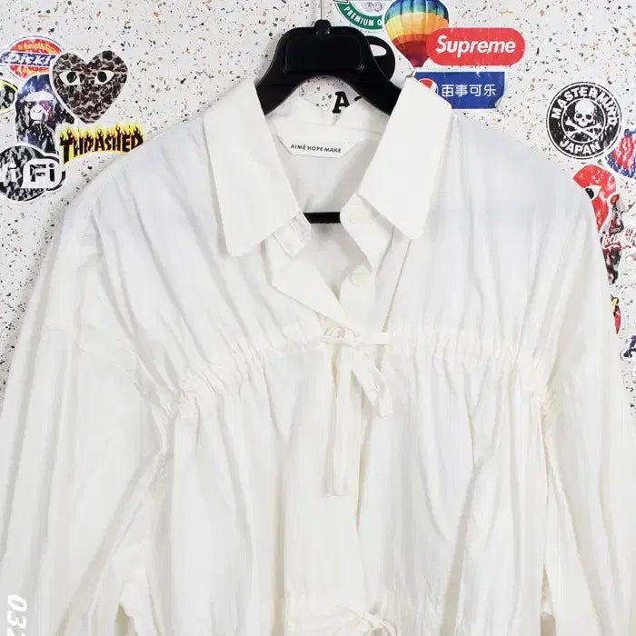 [BUNJANG] AIME HOPE MAKE Ribbon Shirt Blouse / 여성F/ AIME HOPE MAKE 리본 셔츠블라우스