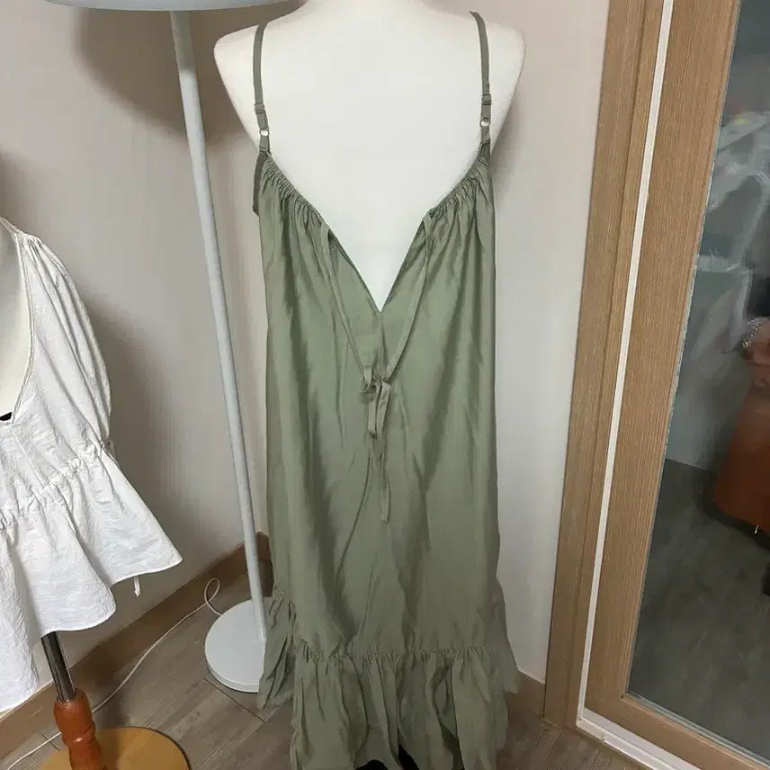 [BUNJANG] Matcha Green Long Dress Set / 말차 원피스 코디세트