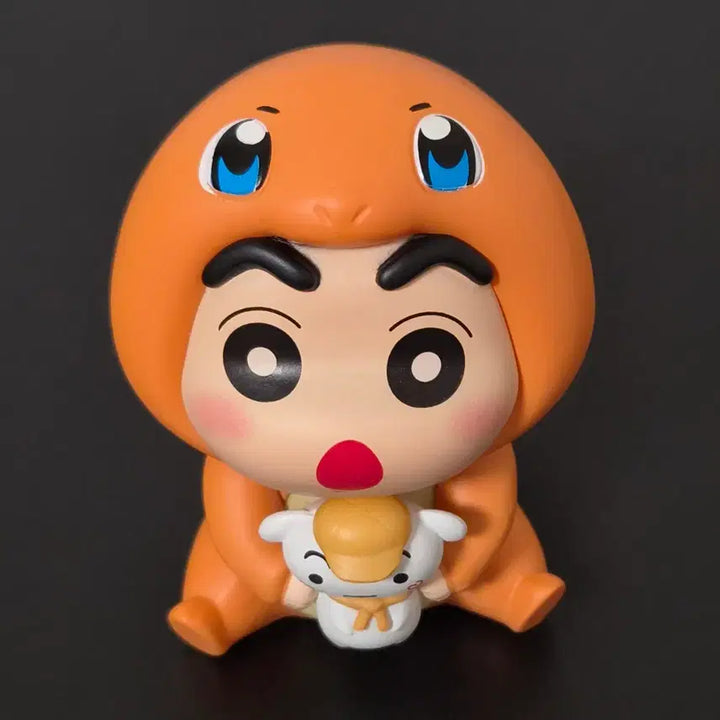 [BUNJANG] Crayon Shin-chan Pyra Figure / 6.8cm 짱구 피규어 파이리 짱구와 흰둥이