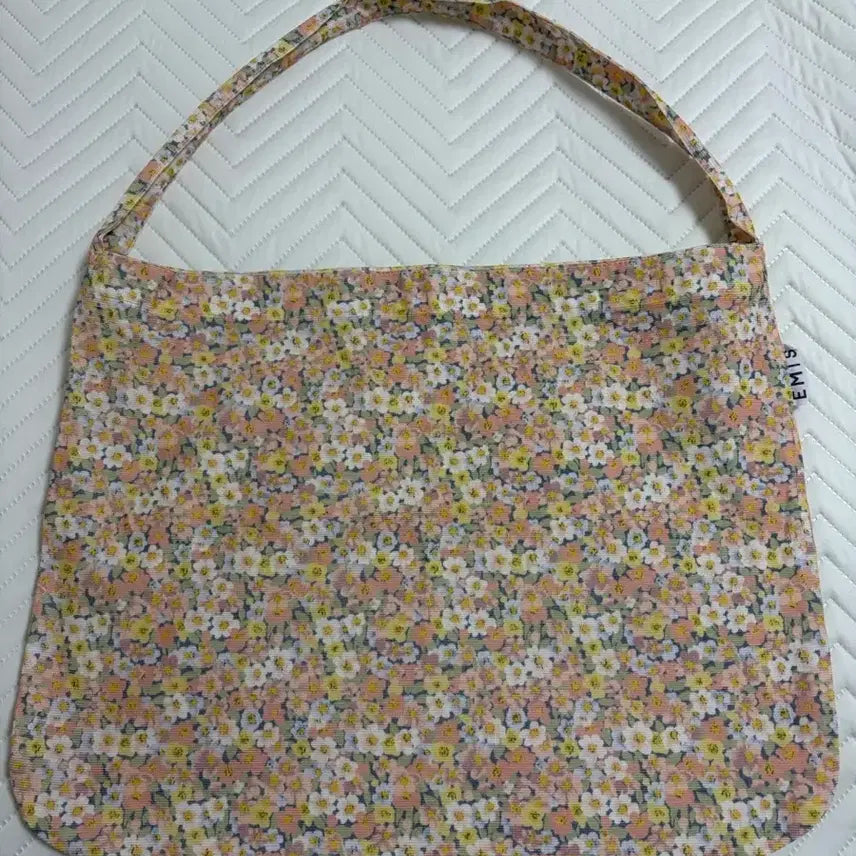 [SOLD OUT] 이미스 파스텔플라워 코듀로이 에코백
