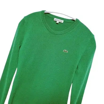 [BUNJANG] Lacoste Wool Knit Sweater / 여성 라코스테 WOOL 울 모 긴팔 니트 스웨터