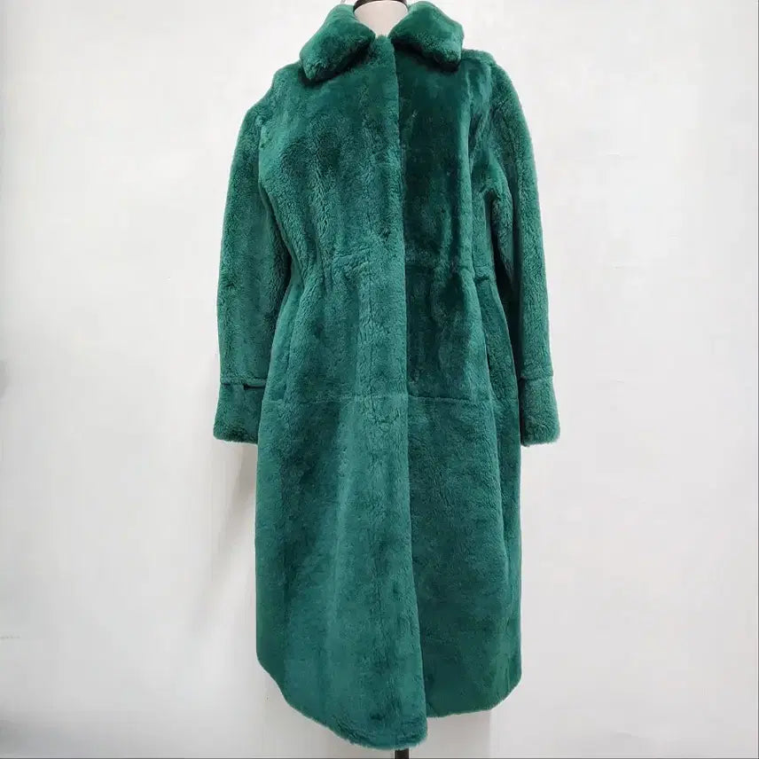 [BUNJANG] ROBO Lambskin Shearling Mouton Long Coat / ROBO 스페인 천연 양가죽 양면 무스탕 롱코트 55