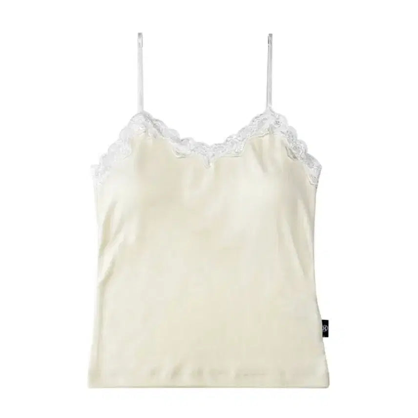 [BUNJANG] The Mysterious Hotel Lace Basic Top / 더미스테리어스호텔 레이스 베이직 탑