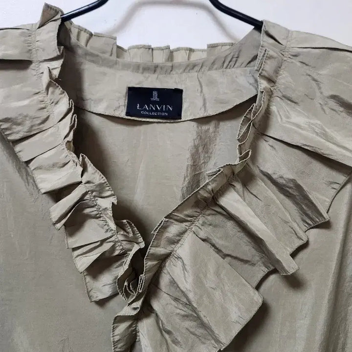 [BUNJANG] Lanvin Collection Frill Blouse / LANVIN 랑방 프릴 블라우스 셔츠