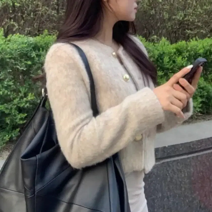 [BUNJANG] No Collar Tweed Jacket / 노카라 트위드자켓