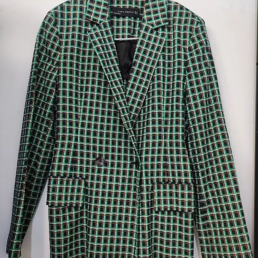 [BUNJANG] M-Line Check Jacket / M자라체크자켓
