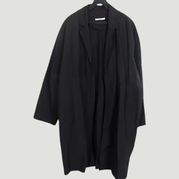 [BUNJANG] Inooff Basic Oversized Nylon Long Jacket / 여성F / 이노프 베이직 오버핏 나일론 롱자켓BK 15-4