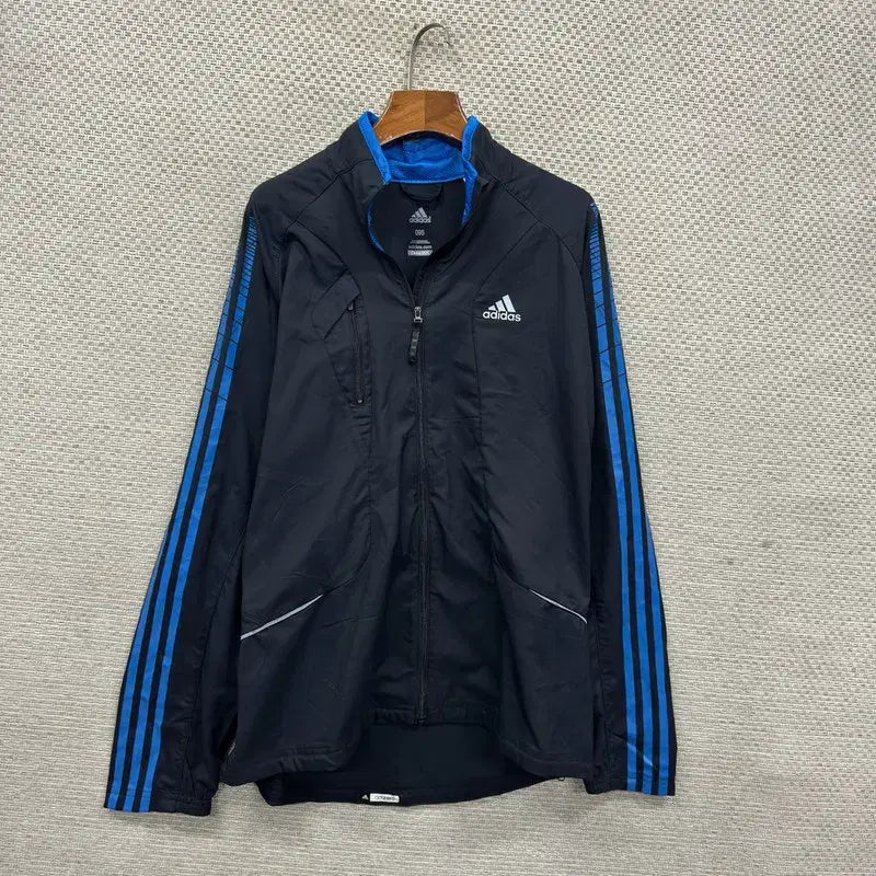 [BUNJANG] Adidas Printing Logo Windbreaker Spring/Summer Jacket / 아디다스 프린팅로고 봄 여름 윈드브레이커 바람막이 95 A08216