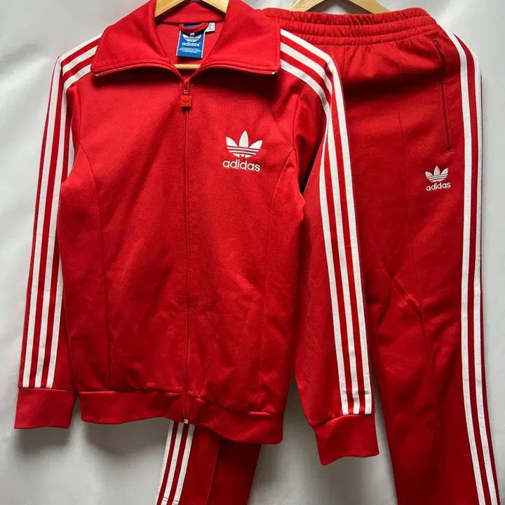 [BUNJANG] Adidas Europa Red Tracksuit Set / [정품/90] 아디다스 유로파 레드 셋업세트 (트랙탑/져지/팬츠)