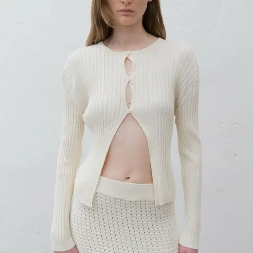 [BUNJANG] 르917 Pleats Rib Cardigan / 르917 플리츠 립 가디건