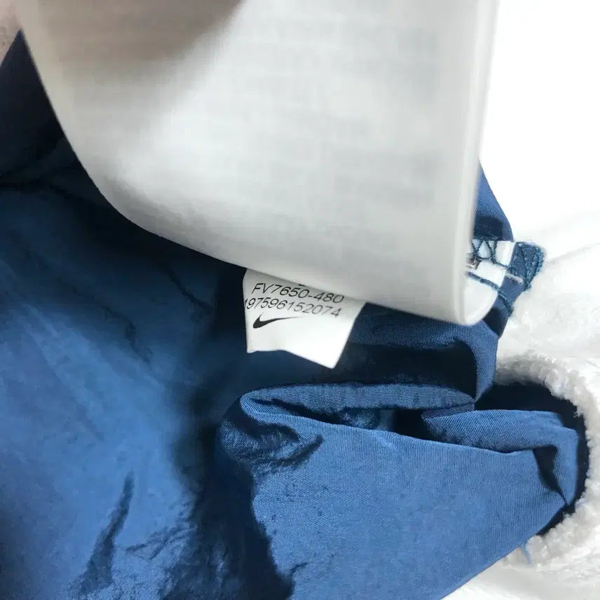 [BUNJANG] Nike V-Neck Pullover Warm-up Navy/White L / 나이키 V넥 풀오버 웜업 네이비/화이트 L