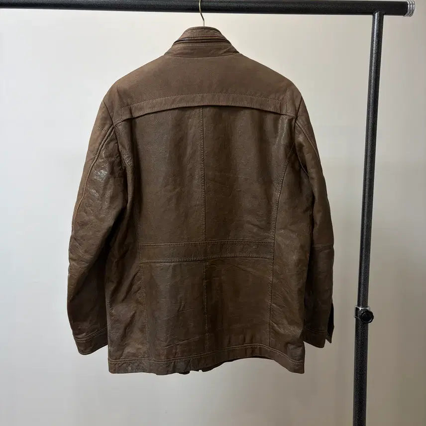 [BUNJANG] Franco Ferraro Brown Lambskin Field Jacket / (105) 프랑코 페라로 브라운 양가죽 필드자켓