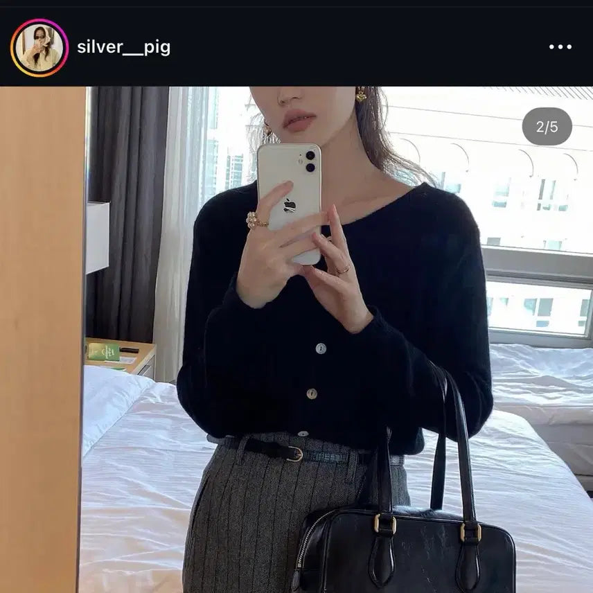 [BUNJANG] Lo61 Timeless Bowler Bag - Black / Lo61 보울러백 (timeless bowler bag black)