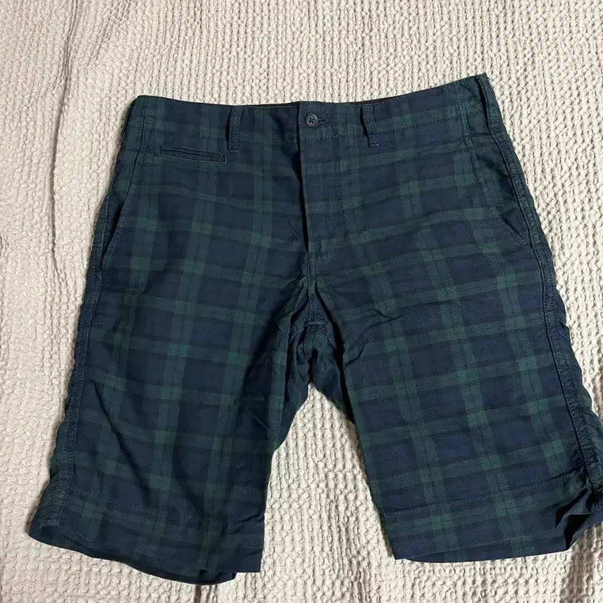 [BUNJANG] MUJI Black Watch Tartan Pattern Shorts / (무료배송) 무인양품 블랙와치 패턴 반바지