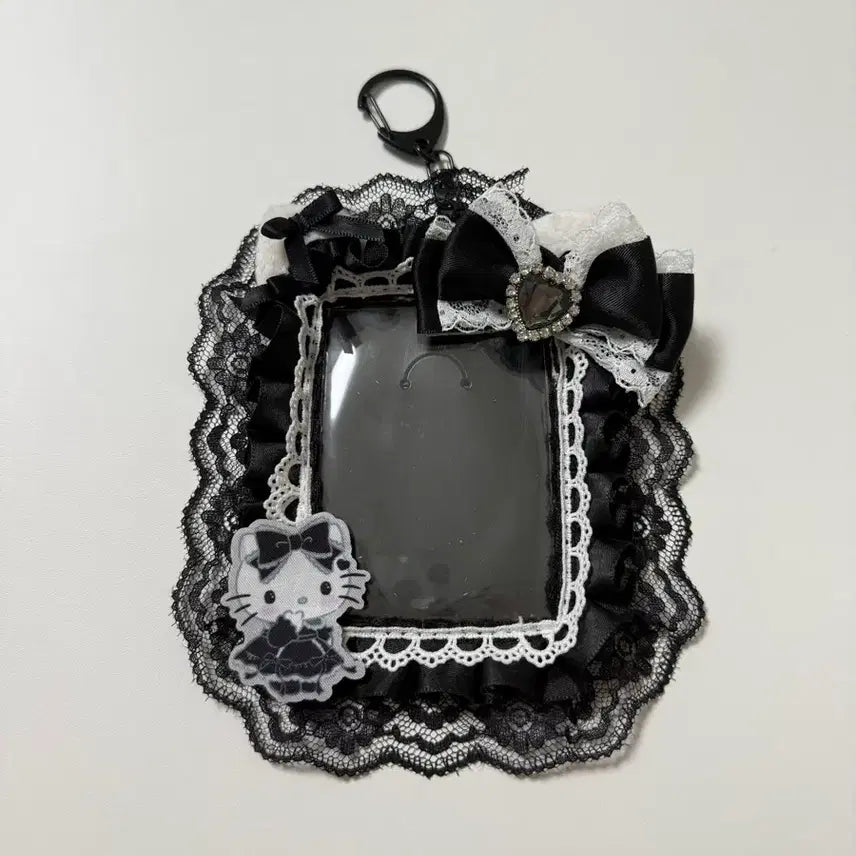 [BUNJANG] Hello Kitty Black Kitty Photocard Holder Toploader Night Gothic / 헬로키티 블랙키티 포카홀더 탑로더 나이트고딕