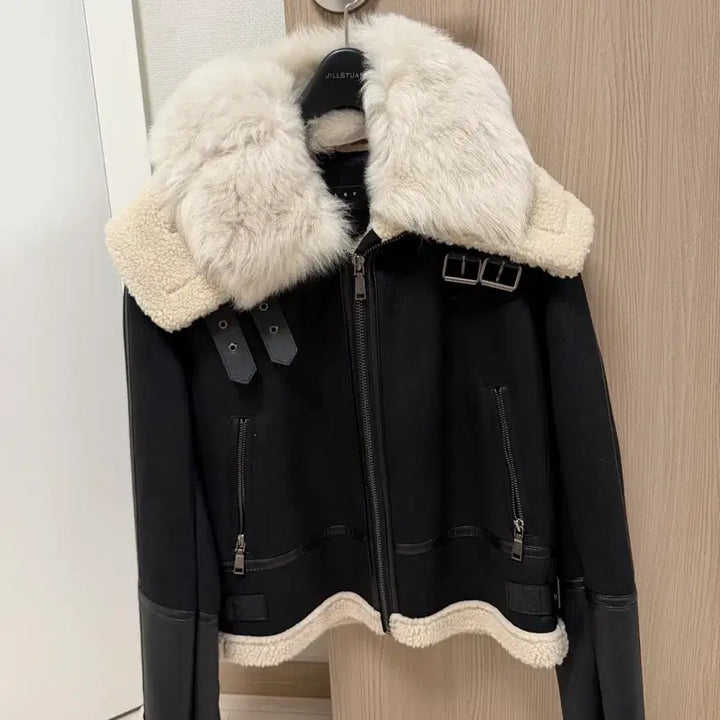 [BUNJANG] Sisley Mouton Jacket / 시슬리 무스탕 자켓(미착용 새제품)