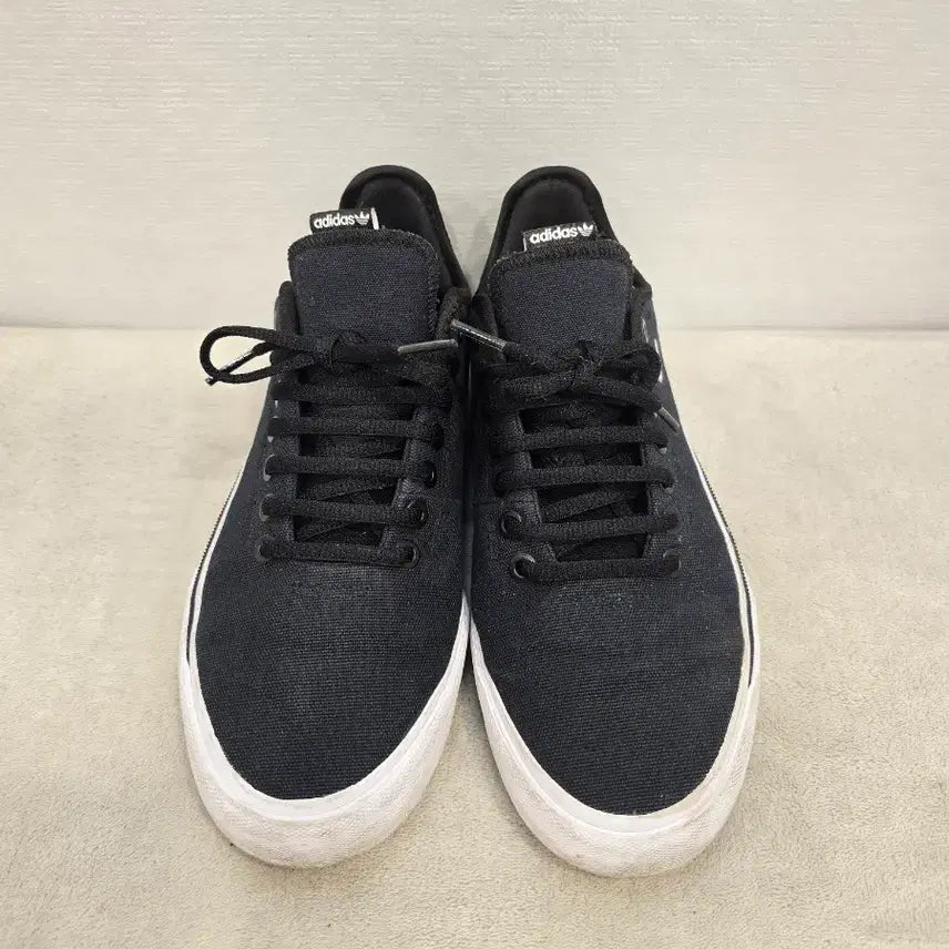 [BUNJANG] Adidas Black Canvas Sneakers Size 250 / 아디다스 블랙 스니커즈 250