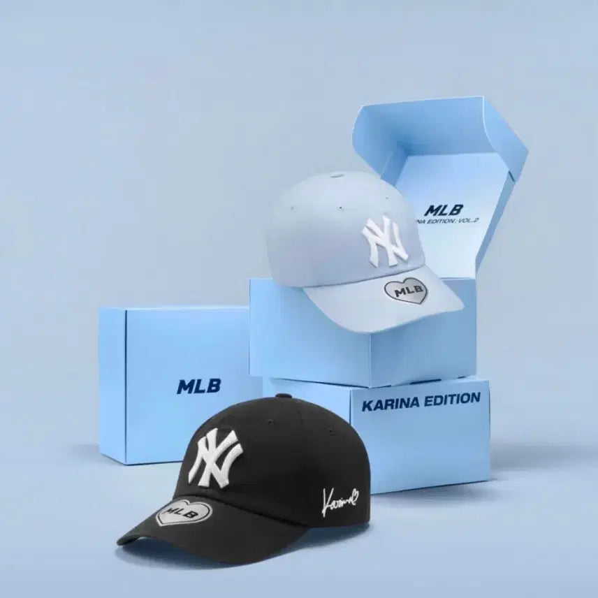 [BUNJANG] MLB Karina Edition Black Cap / 카리나 mlb 에디션 모자 블랙