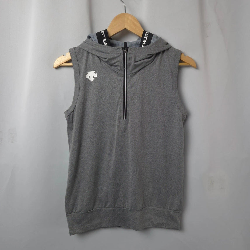 [SOLD OUT] 여S 데상트 민소매 후드 그레이