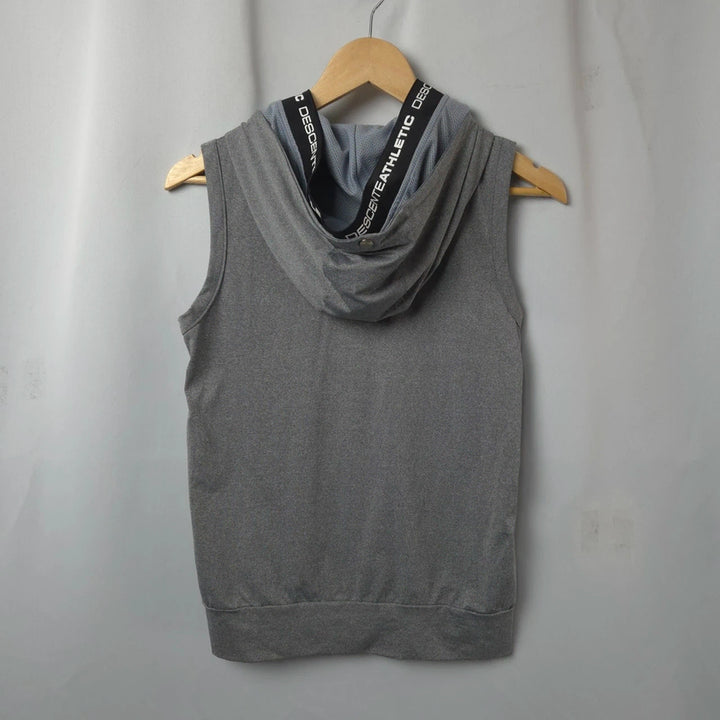 [SOLD OUT] 여S 데상트 민소매 후드 그레이