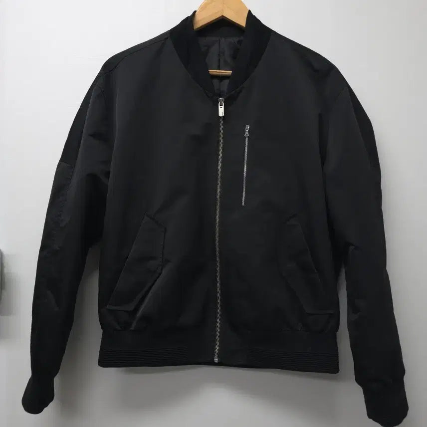 [BUNJANG] System Homme Black Bomber Jacket / system 시스템 옴므 블랙 봄버 자켓 95