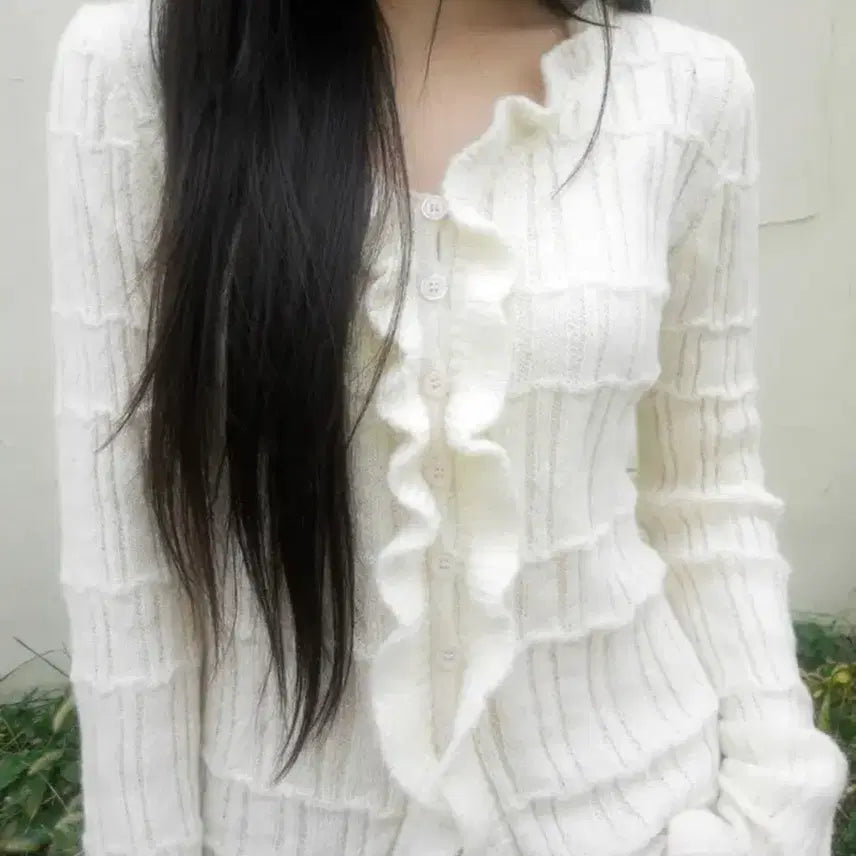 [BUNJANG] Zelena Note Cardigan Ivory / 젤레나 note cardigan 아이보리 가디건