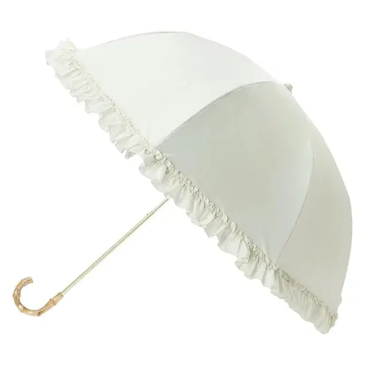 [SOLD OUT] 노에미 NOEMIE 프릴 장식 2단 접이식 양산