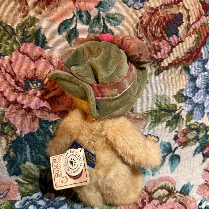 [BUNJANG] Boyds Bears Ribbon Hat Teddy Bear Plush / 보이즈베어 리본 햇 테디베어 인형
