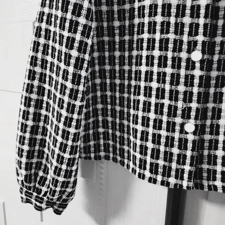 [BUNJANG] Check Collar Jacket / 체크 카라 자켓 미착용