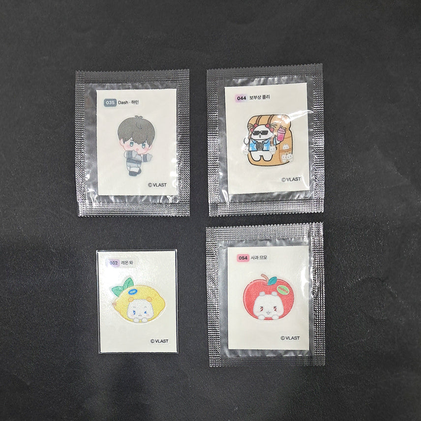 [BUNJANG] Pleiades GS25 Ttibu Seal Bundle Set / (4장 일괄) 플레이브 GS25 띠부씰
