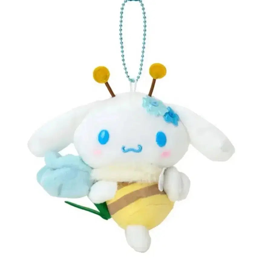 [BUNJANG] Sanrio Floral Bee Mascot Keyring / 신상 산리오)꽃을 좋아하는 벌 시리즈 마스코트 키링 키홀더