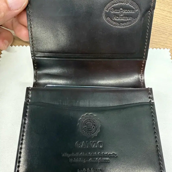 [BUNJANG] Ganzó Shell Cordovan Business Card Holder / 간조 쉘코도반 명함지갑