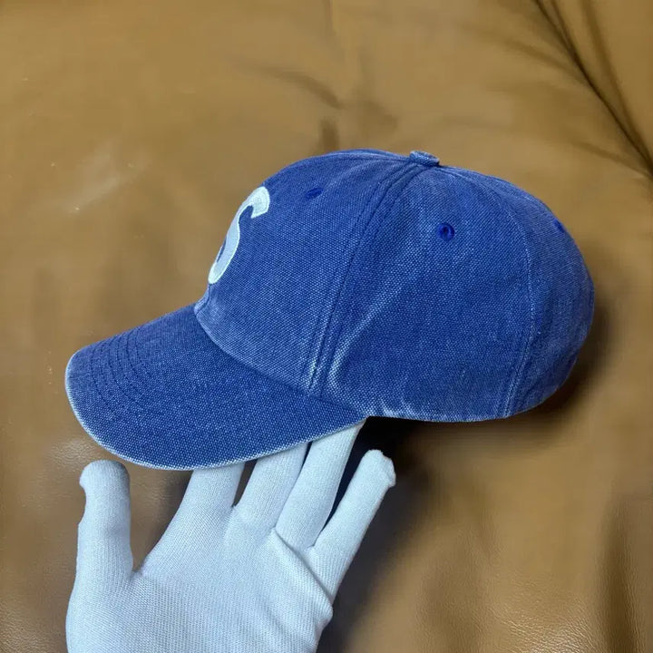 [SOLD OUT] 슈프림 S로고 6패널 볼캡 모자 23ss 피그먼트 네이비