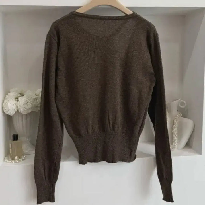 [BUNJANG] Unbalanced Halter Slit Wrap Knit Top / 1회 잠깐 착용, 무배/ 언발 홀터 트임 랩 니트티