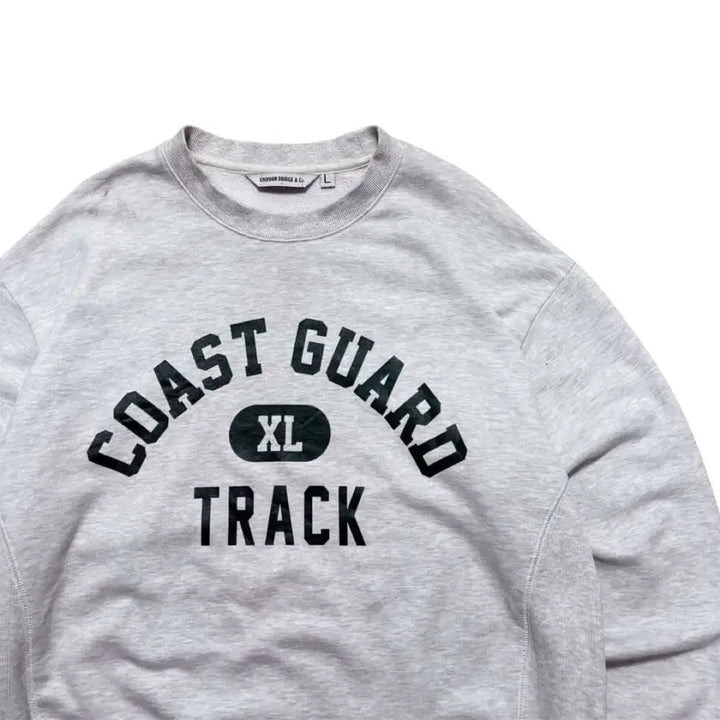 [BUNJANG] Uniform Bridge Melange Gray Oversized Graphic Sweatshirt / 유니폼브릿지 맨투맨