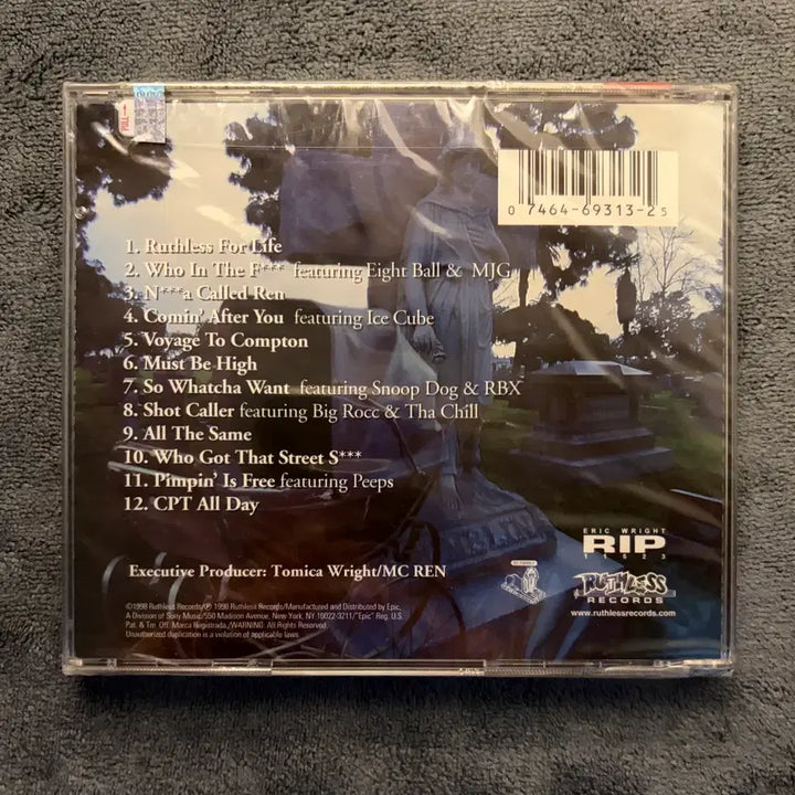 [BUNJANG] Mc Ren Ruthless for Life Sealed First Press CD / [힙합] Mc ren Ruthless for life 미개봉 초판 CD